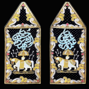 2pcs Set Ya Hussain AS Ya Abbas AS With Zuljana Patka
