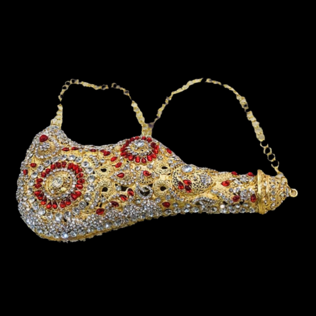 Mashk Sakina with Red and White Stones