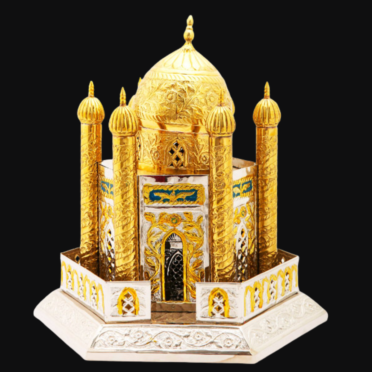 Divine Roza Bibi Fatima tuz Zahra (SA) Silver & Gold Polish Handicraft